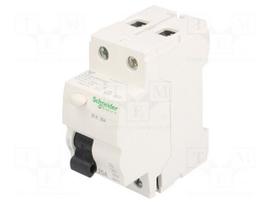 RCD breaker | Inom: 25A | Ires: 30mA | Poles: 2 | 400V | Mounting: DIN