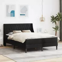 Čiužinys Lovos rėmas su čiužiniu su čiužiniu Juodas 120 x 190 cm Aksomas