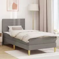 Lovos rėmas Taupe 90 x 200 cm Poliesteris