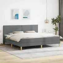 Lovos rėmas Tamsiai pilka 180 x 200 cm Poliesteris