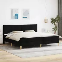 Lovos rėmas Juodas 180 x 200 cm Poliesteris