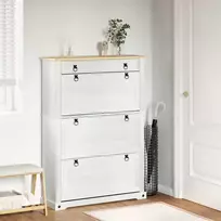 Batu skrynia su stalčių Corona Balta 99 x 32 x 144,5 cm