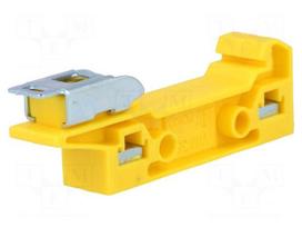 Mounting adapter | yellow | DIN | Width: 11mm | polyamide | TS35
