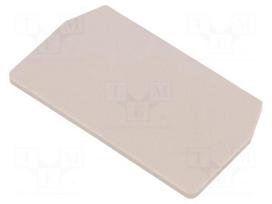 End/partition plate | Application: ZDU1.5 | beige | wemid | max.125°C
