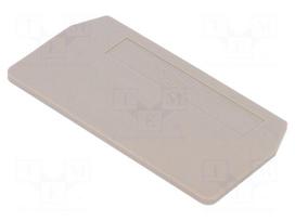 End/partition plate | Application: ZDU2.5 | beige | wemid | max.125°C