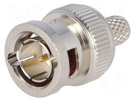 Plug | BNC | male | straight | 75Ω | RG62A | 6.15mm | crimped | for cable