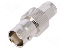 Adapter | SMA male,BNC female | Insulation: teflon | 50Ω | straight