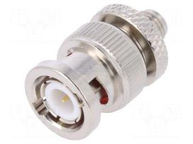 Adapter | SMA female,BNC male | Insulation: teflon | 50Ω | straight