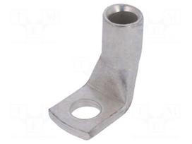 Ring tube terminal | M5 | 10mm2 | crimped | for cable | angled 90°