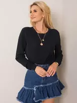 Jūrinės mėlynos spalvos megztinis