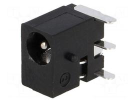 Socket | DC supply | male | 3,4/1,4mm | with on/off switch | on PCBs
