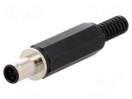 Plug | DC supply | male | 7,9/5,6/0,9mm | with strain relief | 10A