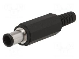Plug | DC supply | male | 6,5/4,3/1,4mm | 6.5mm | 4.3mm | for cable | 2A