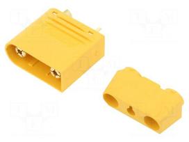 Plug | DC supply | AS120 | male | PIN: 6 | for cable | soldered | 60A | 80V