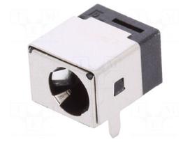 Socket | DC supply | male | 5,5/2,5mm | 5.5mm | 2.5mm | THT | angled 90°