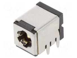 Socket | DC supply | male | 5,5/2,5mm | 5.5mm | 2.5mm | THT | angled 90°