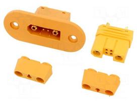 Plug/socket | DC supply | male + female | PIN: 6 | soldered | 80A | 400V
