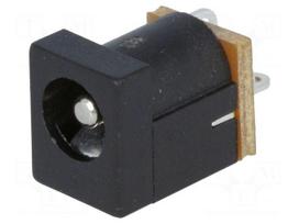 Socket | DC supply | male | 5,5/2,5mm | 5.5mm | 2.5mm | soldering | 5A