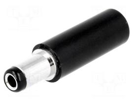 Plug | DC supply | female | 5,5/2,5mm | 5.5mm | 2.5mm | for cable | 9.5mm