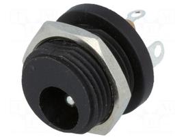 Socket | DC supply | male | 5,5/2,1mm | 5.5mm | 2.1mm | soldering