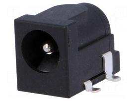 Socket | DC supply | male | 5,5/2,1mm | 5.5mm | 2.1mm | SMT | 2A | 12VDC