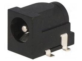 Socket | DC supply | male | 5,5/2,5mm | 5.5mm | 2.5mm | SMT | 2A | 12VDC