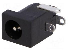 Socket | DC supply | male | 5,5/2,1-2,5mm | 5.5mm | 2.1mm | soldering