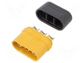 Plug | DC supply | MR60 | male | PIN: 3 | for cable | soldered | 30A | 500V