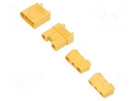 Plug | DC supply | MT90 | male + female | PIN: 6 | for cable | soldered