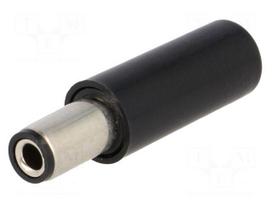 Plug | DC supply | female | 5,5/2,5mm | for cable | soldering | 1A | 12VDC