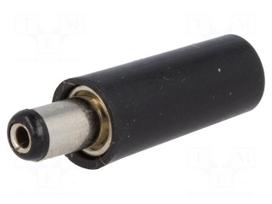 Plug | DC supply | female | 5,5/2,1mm | 5.5mm | 2.1mm | for cable | 9.5mm