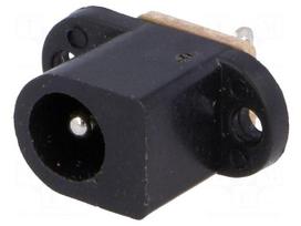 Socket | DC supply | male | 5,5/2,1mm | 5.5mm | 2.1mm | soldering
