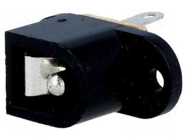 Socket | DC supply | male | 5,5/2,5mm | 5.5mm | 2.5mm | soldering
