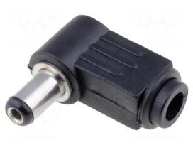 Plug | DC supply | female | 5,5/2,1mm | 5.5mm | 2.1mm | for cable | 9mm