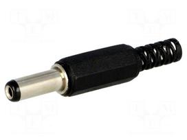 Plug | DC supply | female | 5,5/2,1mm | 5.5mm | 2.1mm | for cable | 14mm