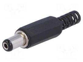 Plug | DC supply | female | 5,5/2,1mm | 5.5mm | 2.1mm | for cable | 9mm