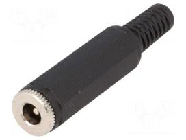 Plug | DC supply | male | 5,5/2,1mm | 5.5mm | 2.1mm | straight