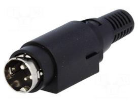 Plug | DC supply | male | PIN: 3 | soldering | 6.5mm