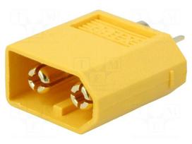 Plug | DC supply | XT60 | male | PIN: 2 | for cable | soldered | 30A | 500V