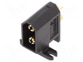 Socket | DC supply | XT60 | male | PIN: 2 | soldered | Plating: gold flash