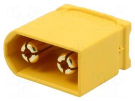 Plug | DC supply | XT60 | male | PIN: 2 | for cable | soldered | 30A | 500V