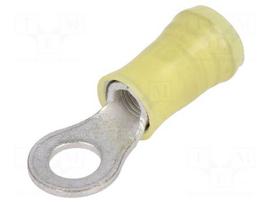 Ring terminal | M5 | Ø: 5.2mm | 3÷6mm2 | crimped | for cable | insulated