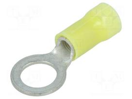 Ring terminal | M8 | Ø: 8.3mm | 3÷6mm2 | crimped | for cable | insulated