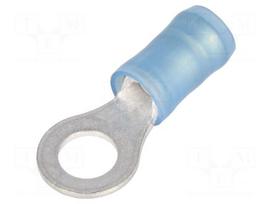 Ring terminal | Ø: 4.82mm | 1.25÷2mm2 | crimped | for cable | insulated