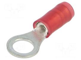 Ring terminal | Ø: 5mm | 0.26÷1.65mm2 | crimped | for cable | insulated