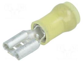 Terminal: flat | 6.3mm | 0.8mm | female | 3.31÷5.26mm2 | crimped | tinned