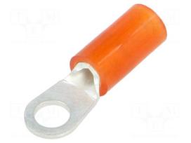 Ring terminal | M3,5 | Ø: 3.7mm | 0.5÷1.5mm2 | crimped | for cable | red