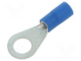 Ring terminal | M6 | Ø: 6.5mm | 1÷2.5mm2 | crimped | for cable | tinned
