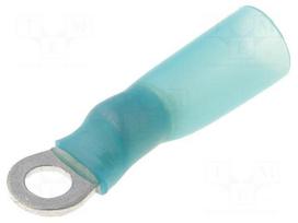 Ring terminal | M3,5 | Ø: 3.7mm | 1.5÷2.5mm2 | crimped | for cable | blue