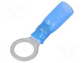 Ring terminal | M8 | Ø: 8.4mm | 1.5÷2.5mm2 | crimped | for cable | blue